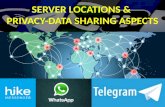 Privacy Concerns & Server Locations : HIke-Telegram-Whatspp