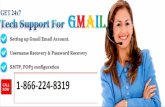Gmail Tech Support Number 1-866-224-8319 Recover Hacked Accounts