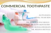 Commercial toothpaste