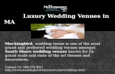 Luxury Wedding Venues in MA