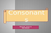 Consonants (SPEECH COMMUNICATION)