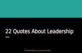 22 Quotes About Leadership