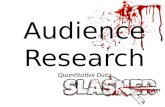 Audience research â€“ quantitative data