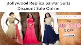 Bollywood replica salwar suits discount sale online