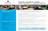 ESSEC GLOBAL BBA FACTSHEET - Ivey Business School | Ivey Business School · PDF file 2018-11-14 · ESSEC GLOBAL BBA FACTSHEET - 2018/2019 Created in 1907, ESSEC Business School is