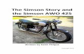 The Simson Story and the Simson AWO 425