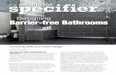 Designing Barrier-free Bathrooms - Amazon Web Services ... Design considerations include degree of slope, clearance, and supporting structures, such as grab bars. Linear floor drains