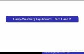 Hardy-Weinberg Equilibrium: Part 1 and 2