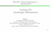 Lecture 33: Isentropic Efficiencies