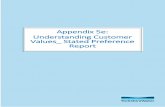 Appendix 5e: Understanding Customer Values Stated