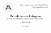 schulinterner Lehrplan SekI (Deutsch)
