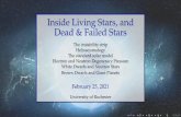 Inside Living Stars, and Dead & Failed Stars