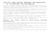Early Morning Range Breakouts – 4 Trading Strategies