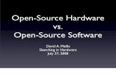 Open-Source Hardware vs. Open-Source Software