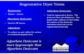 Adsorbent Desiccant is more hygroscopic than Absorbent Desiccant