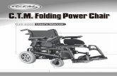 C.T.M. Folding Power Chair