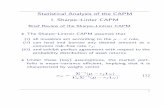 Statistical Analysis of the CAPM I. Sharpe–Linter CAPM · PDF file Statistical Analysis of the CAPM I. Sharpe–Linter CAPM Brief Review of the Sharpe–Lintner CAPM ... looks similar