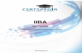 IIBA CBAP Exam IIBA IIBA Certified Business Analysis Professional Topic break down Topic No. of Questions Topic 1: Volume A 4 Topic 2: Volume B 4 Topic 3: Volume C 2 IIBA CBAP : Practice