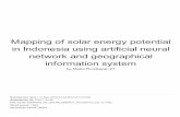 in Indonesia using artiﬁcial · PDF file Mapping of solar energy potential in Indonesia using artiﬁcial neural network and geographical information system by Meita Rumbayan 27