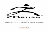· PDF file 2019-11-12 · 4 ZB 2020 - a aBout ZBruSh® 2020 ZBrush sets the industry standard for digital sculpting. Its features enable you to use customizable brushes to shape,