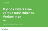 Mythos Killerkeime versus tatsächliches Vorkommen · PDF fileMythos Killerkeime versus tatsächliches Vorkommen — Hygieneforum Hagen, Christof Alefelder 07.11.2018