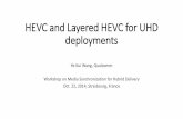 HEVC and Layered HEVC for UHD deployments - MPEG · PDF file 2016-02-05 · HEVC and Layered HEVC for UHD deployments Ye-Kui Wang, Qualcomm Workshop on Media Synchronization for Hybrid