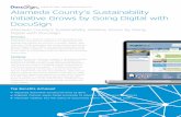 CASE STUDY, Alameda County, CA Alameda County’s ... · PDF file CASE STUDY, Alameda County, CA Alameda County’s Sustainability ... With DocuSign’s Application Program Interface