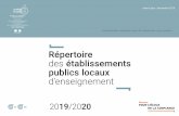 Répertoire des établissements publics locaux d’ · PDF fileYvelines Répertoire des établissements publics locaux d’enseignement 2018/2019 Versailles-Plaisir Mantes-la-Jolie