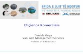Efiçienca Komerciale - Balkans Joint Conferenceba · PDF filePlani i Biznesit Efiçiencabrenda Komerciale Ndihmon për të qartësuar, fokusuar, hulumtuar dhe kuptuar biznesin dhe