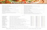 Pizzeria Menu - Enzo Italian Restaurant · PDF file SWEET CHILLI marinated chicken fillet, capsicum, snow pea and spanish onion CHICKEN We serve the full restaurant menu in the Pizzeria