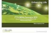 FTTH MENA Panorama MENA Broadband Status · PDF file 2019-03-28 · FTTH/B subscribers represent around 19% of total fixed BB subscribers in MENA by September 2018 Mobile BB is the