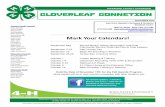 CLOVERLEAF CONNETION · PDF file was a former 4-H member in Dickinson County and current club leader for the City Slickers. Her familiarity and experience with 4-H allowed her to jump
