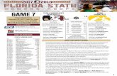 GAME 7 SEMINOLES HAWKEYES IOWA - Florida State Seminoles · PDF file 1 2016 fsu football | gm 3: louisville2016 fsu football | gm 2: charleston southern2016 fsu football | gm 1: ole