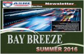 The ASHE - Bay Breeze - Constant ... The ASHE - Bay Breeze — Newsletter — Summer 2016 Chesapeake Section 5 The Board of Directors of ASHE-Chesapeake Section cordially invites you