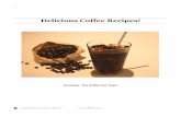 Coffee recipes ebook