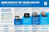Choosing the Right Intel® Core™ Processor-Based Laptop › content › dam › www › public › us › en › ... · PDF file Choosing the right Intel® Core™ Processor- Based