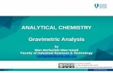 ANALYTICAL CHEMISTRY Gravimetric Analysis