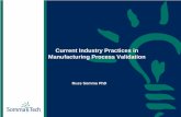 Current Industry Practices in Manufacturing Process ... · PDF fileCurrent Industry Practices in Manufacturing Process ... Current Industry Practices in Manufacturing Process ... Current