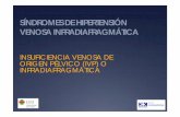 SÍNDROMES DE HIPERTENSIÓN VENOSA INFRADIAFRAGMÁTICA · PDF file

venosa infradiafragmÁtica insuficiencia venosa de origen pÉlvico (ivp) o infradiafragmÁtica