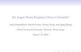 Do Legal Rules Explain China's Growth?
