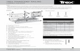 TREX TRANSCEND RAILING ... TREX TRANSCEND® RAILING Installation Instructions PARTS A. Crown or Universal B. Universal C. Trex railing support bracket (RSB) D. TrexExpress Railing