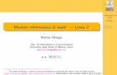 Modulo informatica di base Linea · PDF file Informatica di base Monga Sicurezza informatica 1 Modulo informatica di base1 | Linea 2 Mattia Monga Dip. di Informatica e Comunicazione