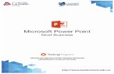 Power Point Business - · PDF fileTrabajar con diapositivas •!Restablecer diapositivas •!Volver a utilizar diapositivas •!Aplicar diseño de diapositivas •!Aplicar temas de