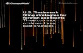 U.S. Trademark filing strategies for foreign applicants