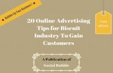 20 online advertising tips for biscuit industry to gain customers