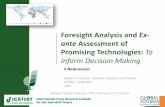 7 Nedumaran- Foresight Analysis and Exante Assessment of Promising Technologies: To Inform Decision Making