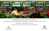 Mapping the Value Chain - Value Chain • Part of value chain analysis • Overview of the value chain • Identify constraints or blockages in chain • Understand role of poor or