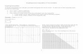 Graphing Linear Inequalities in Two Variables Graphing ... · PDF file Graphing Linear Inequalities in Two Variables Graphing Inequalities To graph inequalities you will get y by itself