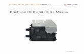 Enphase IQ 6 and IQ 6+ Micros Manual · PDF file IMPORTANT: Enphase IQ Envoy and IQ 6 and IQ 6+ Micros do not communicate with, and should not be used with, previous generation Enphase