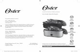 ROASTER OVENS/ HORNO  · PDF file

ROASTER OVENS/ HORNO ASADOR User Guide/ Guía Del Usuario   General Roaster Ovens IB_Oster_15ESM1 P.N. 182308 Rev 1